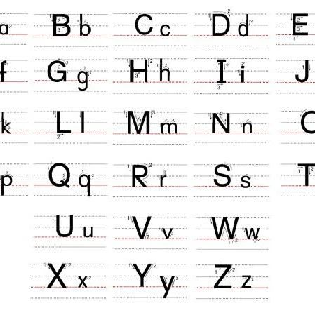 26个字英语字母的写法是怎样的？